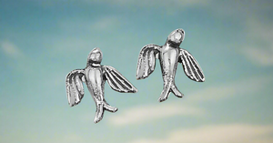 Tiger Mountain Jewelry Fly Away Sterling Silver Studs- E3644