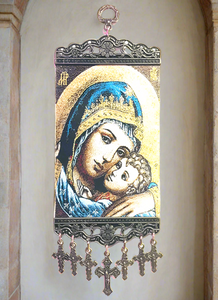 Lanazar Mary and Child Religious Icon, Medium- 10996-128