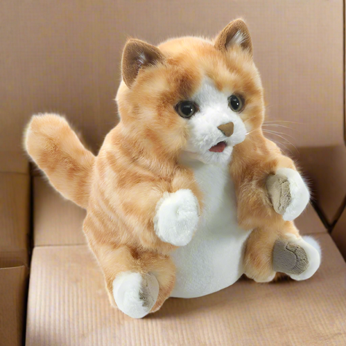 Folkmanis Orange Tabby Cat Hand Puppet