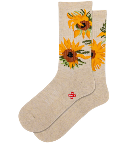 HOTSOX Women's Sunflower Active Crew Sock