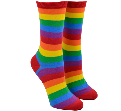 HotSox Women's Bold Red Stripe Socks
