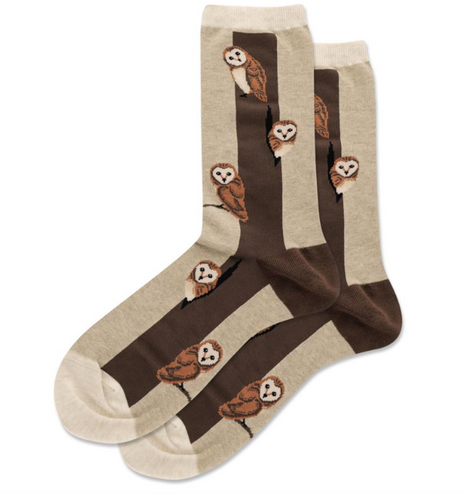 HotSox Women's Owl Crew Socks