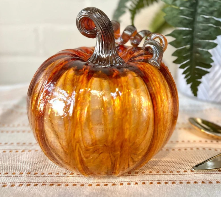 Luke Adams Glass The Harvest Pumpkin- Mini