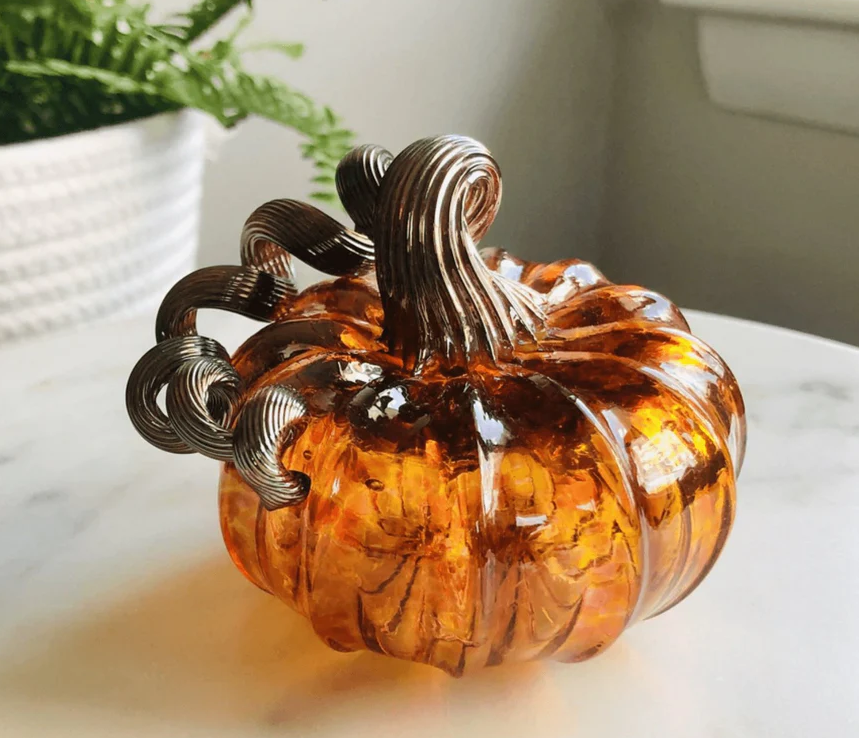 Luke Adams Glass The Harvest Pumpkin- Squat