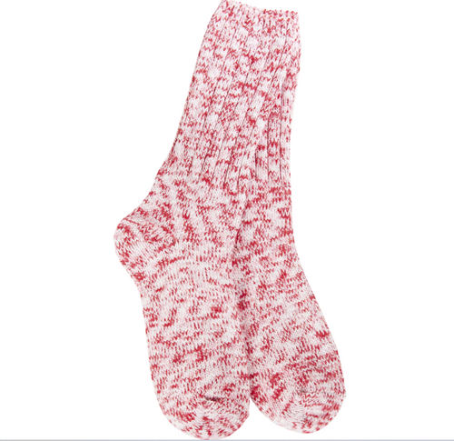 Crescent Sock Company Holiday Ragg Crew- Peppermint