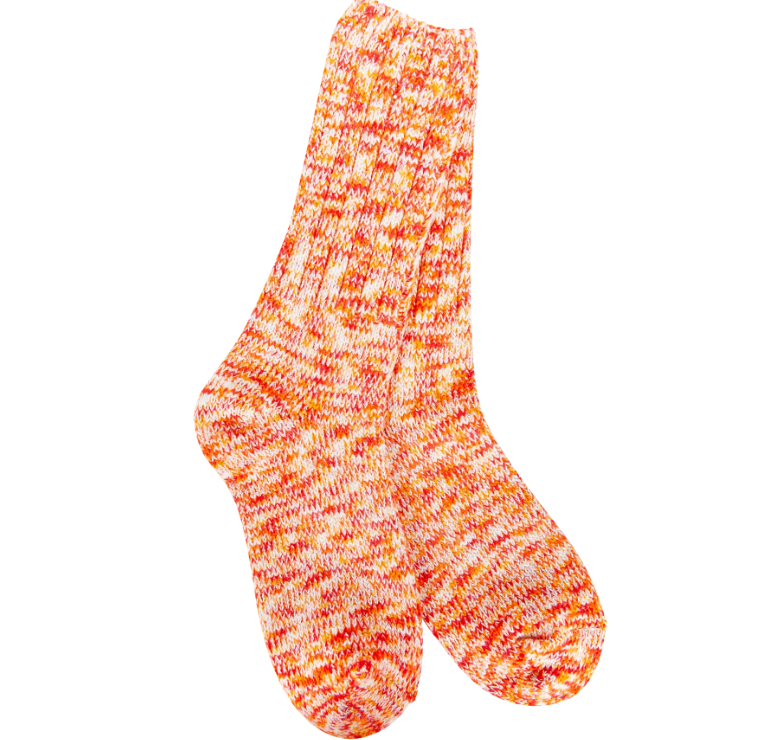 Crescent Sock Company Weekend Ragg Crew- Orange