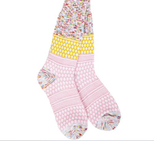 Crescent Sock Company Gallery Textured Crew- Whimsical