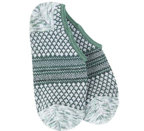 Crescent Sock Company Holiday Gallery Footsie- Spruce Multi