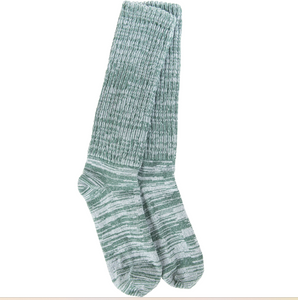 Crescent Sock Company Slub Slouch Crew-Spruce
