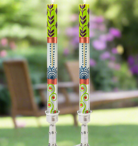 Kapula Sari Painted Candles- Pair of 9