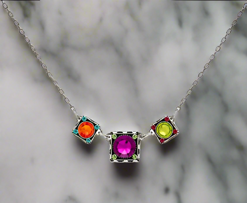 Firefly Jewelry Medium Rainbow Necklace- 9263MC