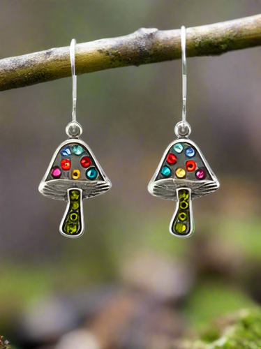 Firefly Jewelry Mushroom Earrings- E513MC