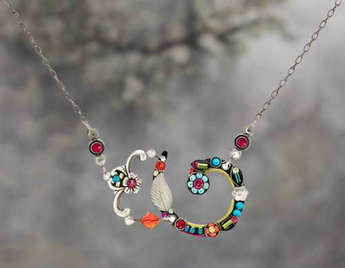Firefly Jewelry Elaborate Spiral Necklace- 9232MC