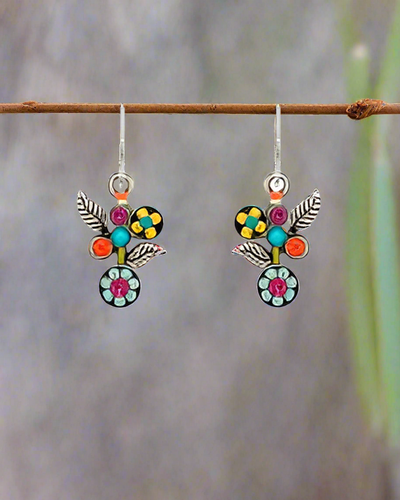 Firefly Jewelry Scalloped Flower Earrings-E607MC