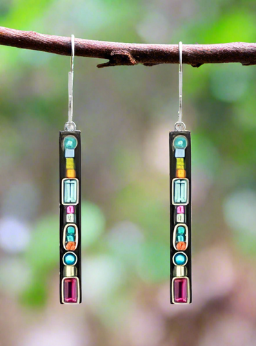Firefly Jewelry Geometric Skinny Rectangle Earrings-E733