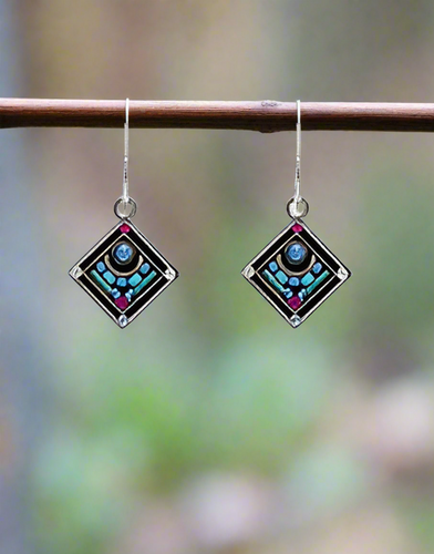 Firefly Jewelry Architectural Diamond Shape Earrings- E202LB