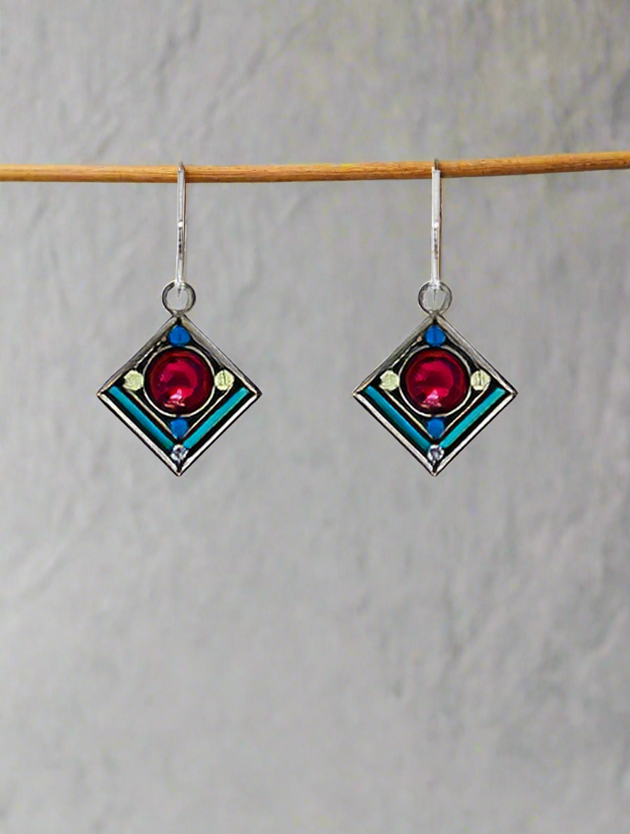 Firefly Jewelry Rainbow Diamond Shape Earrings-E783JT