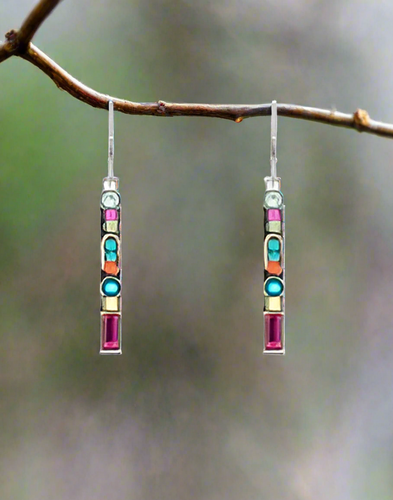 Firefly Jewelry Geometric Skinny Rectangle Earrings- E734MC