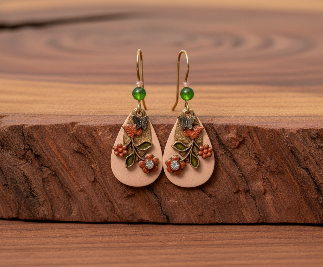 Silver Forest Earrings NE-0803A