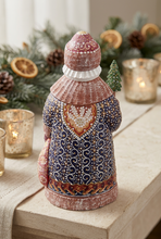 Load image into Gallery viewer, Hand Carved Russian Santa With Tree Staff
