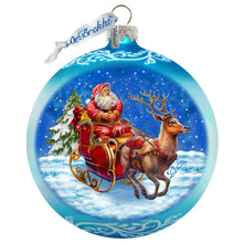 Load image into Gallery viewer, Enchanted Midnight Journey Lg Glass Ornament by G.Debrekht - Christmas Holiday Decor - 73962
