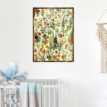 Load image into Gallery viewer, Flowers Montessori Wooden Poster - Homeschool I Educational Poster - Classroom Decor - Aesthetic - 310222
