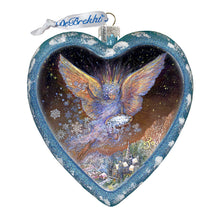 Load image into Gallery viewer, Wings of Love Glass Ornament Limited Edition by Josephine Wall - Nativity Holiday Decor - 738-407-JW
