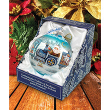 Load image into Gallery viewer, Express Train Ball Glass Ornament Limited Edition by G. DeBrekht - Christmas Santa Snowman Decor - 73873B
