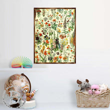 Load image into Gallery viewer, Flowers Montessori Wooden Poster - Homeschool I Educational Poster - Classroom Decor - Aesthetic - 310222
