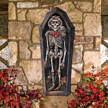 Load image into Gallery viewer, Skeleton Coffin Holiday Door Decor by G. DeBrekht - Halloween Decor - 8652797H
