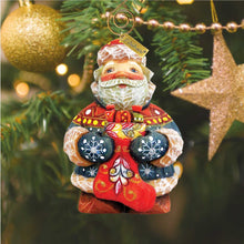 Load image into Gallery viewer, Stacking Surprise Santa Sculpted Hand-Painted Christmas Figurine by G. DeBrekht - Christmas Santa Snowman Decor - 651828
