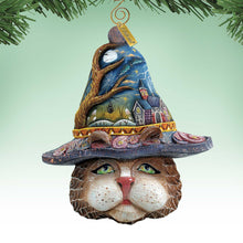 Load image into Gallery viewer, Halloween Cat Sculpted Ornament by G. DeBrekht - 621146

