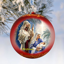 Load image into Gallery viewer, Holy Night Glass Ornament Limited Edition by D. Gelsinger - Nativity Holiday Decor - 73894R-DG
