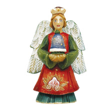 Load image into Gallery viewer, Angel with Bell Sculpted Hand-Painted Christmas Figurine by G. DeBrekht - Christmas Santa Snowman Decor - 657101
