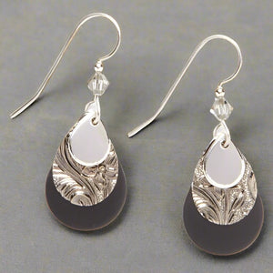 silver forest earrings ne-0367