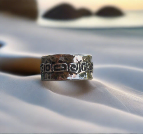 sd designs sterling silver spinner ring square design