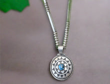 Load image into Gallery viewer, Hand Crafted Native American Sterling Silver Reversable Necklace
