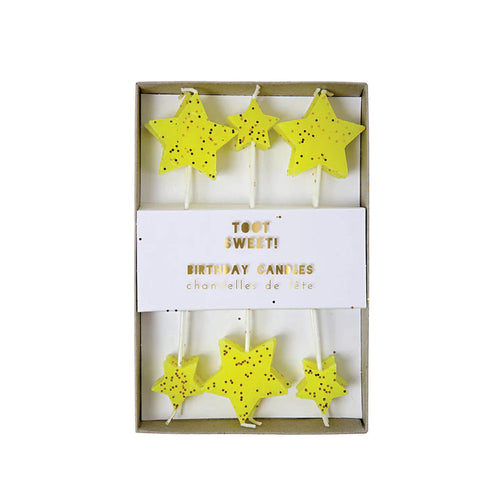 Meri Meri Yellow Star Birthday Candles