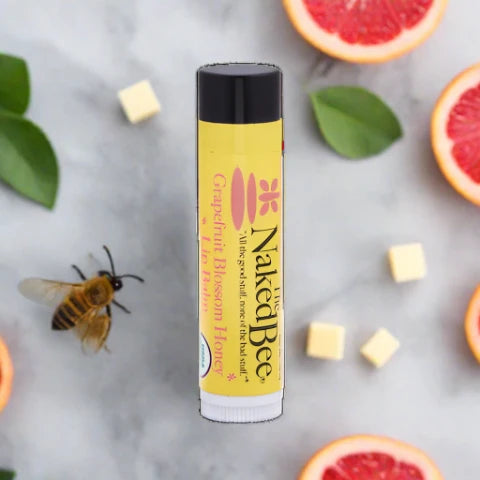 Naked Bee Grapefruit Blossom Honey USDA Organic Lip Balm