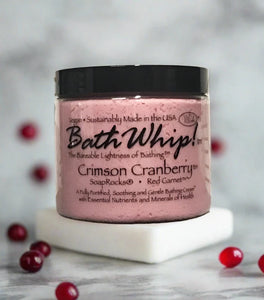T.S Pink Foaming Mineral Bath Whip Soap- Crimson Cranberry (Red Garnet)