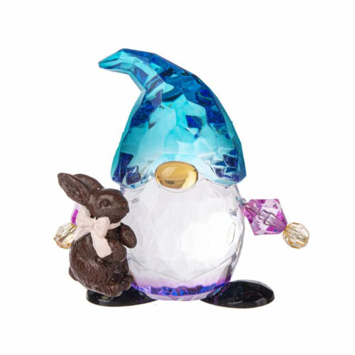Ganz Crystal Expressions Easter Treat Gnome Figurine - Chocolate Bunny Media 1 of 1