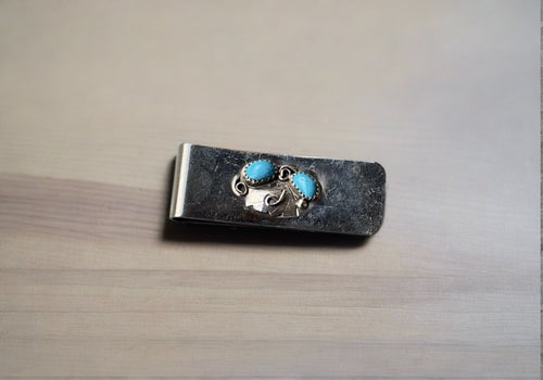 Hand Crafted Native American Turquoise Money Clip