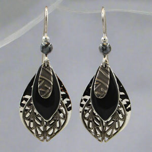 silver forest earrings- ne-1072a