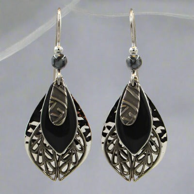 silver forest earrings- ne-1072a