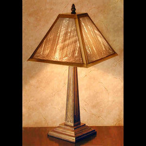 The Porcelain Garden Deep Woods Mission Style Lamp