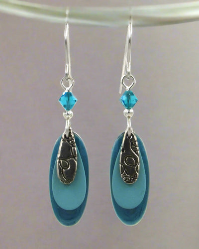 silver forest earrings- ne-1781