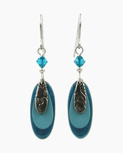 silver forest earrings- ne-1781