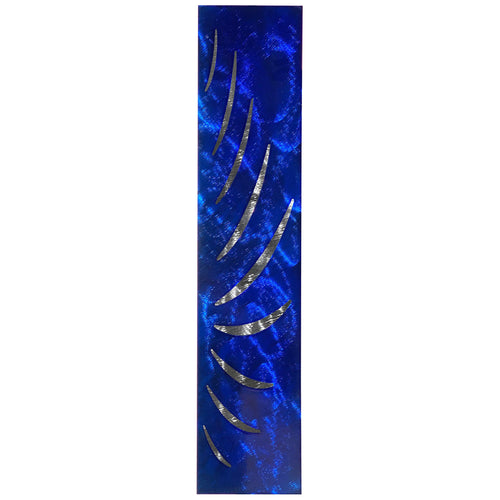 7055 inc. reverse lashes metal wall art- candy blue