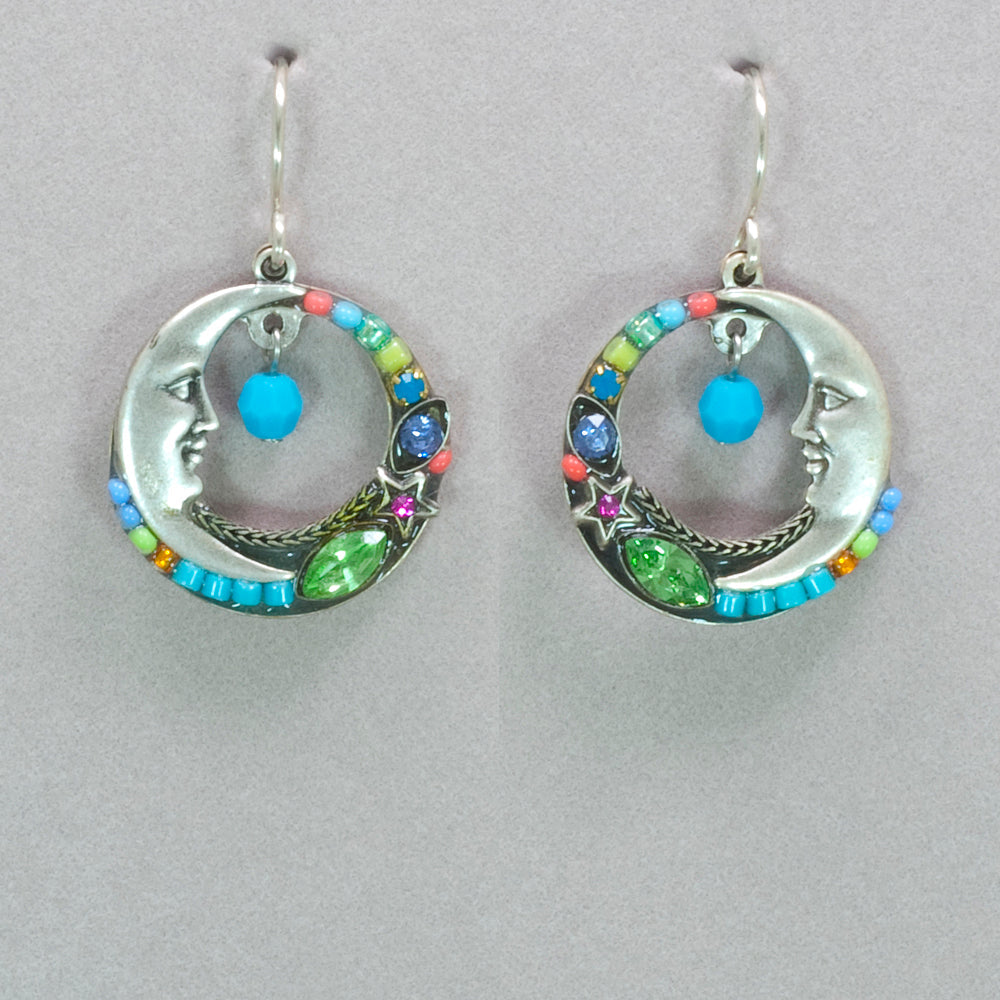 firefly jewelry celestial moon earrings-mulitcolor