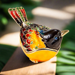 kubla crafts bejeweled oriole box